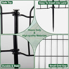 SUNLAX 10 Panels Decorative Garden Fence 24ft(L) x 32in(H) Fencing Tall for Yard Dog Pet Fence No Dig Temporary Fence Barrier for Outdoor Patio Without Gate