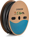 Chanzon 5/16" (7.9mm) Adhesive Lined Heat Shrink Tubing - 3:1 Ratio, 80ft Roll - Black, Marine Grade Polyolefin Tube 1pcs