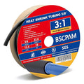 5/8" Heat Shrink Tubing, 32.8 Ft Roll Industry Marine Grade 3:1 Shrink Ratio Shrink tubing, Adhesive Lined Heat Shrink Tube, 15.4mm Waterproof Shrink Tube for Wires Home Marine Automotive-Black