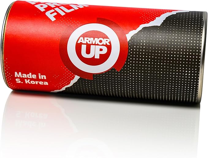 ARMOR UP 6"x40" Clear Paint Protection Film8-mil TPU Automotive Protector Wrap for Bumper, Door Bottoms, HOV Stickers, Rocker Protection - UV Protection, Non-Yellowing, Self-Healing