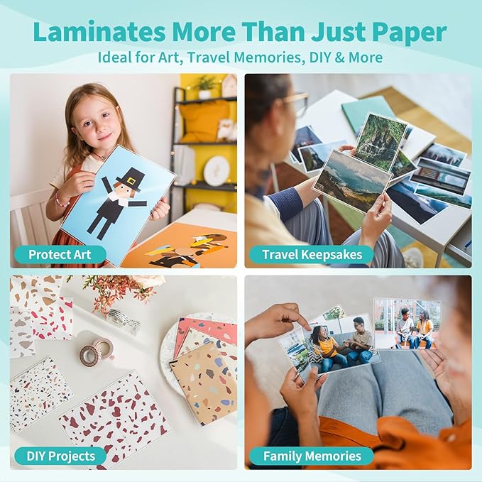 Binditek 50 Pack 5 Mil Thermal Laminating Pouches, 9x11.5 Inches Laminating Sheets, for Letter Size, Ultra Clear, Glossy, Hold 8.5x11 Inches, Heat Seal, School Office Supplies