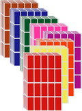 Royal Green Rectangular Labels 40mmx19mm Multi Color-Code Sticker Sheets (1.57 inch x 0.75 inch) - 1600 Pack