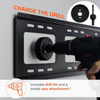 TV Cord Hider Kit - Comprehensive in-Wall Cable Management Solution for Wall-Mounted TVs