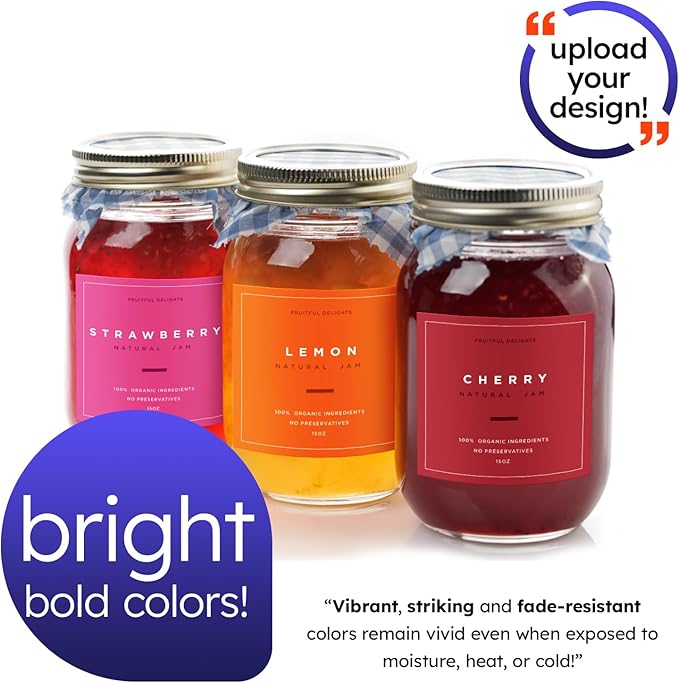 Custom Bright Neon Color Labels, Print Your Own Stickers, Upload Your Design for Printing - Smooth Matte Finish, Strong Adhesive, Crack and Peel - 6" x 9" - 25 Sheets per Pack (Red)