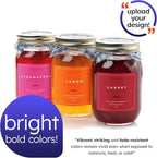 Custom Bright Neon Color Labels, Print Your Own Stickers, Upload Your Design for Printing - Smooth Matte Finish, Strong Adhesive, Crack and Peel - 8.5" x 11" - 25 Sheets per Pack (Pink)
