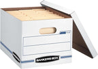 Bankers Box 20-Pack Basic Duty File Storage Boxes with Lids, Letter/Legal, STOR/FILE, (0071302)