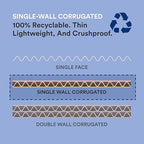 BOX USA Shipping Boxes Small 6"L x 4"W x 3"H, 50-Pack | Corrugated Cardboard Box for Packing, Moving and Storage