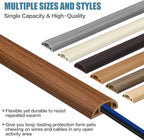 Floor Cord Covers for Wires 10FT Cable Hider Wire Cover Self Adhesive Cord Hider Floor for Offices, Homes, Workshops, Warehouses Cable Cavity 0.39" W x 0.27" H