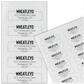 Return Address Labels Personalized, 1 Sheet = 30 Labels, 2.6"L x 1"H - Matte Finish Personalized Address Labels - Return Labels Personalize Self Adhesive - Custom Address Labels (Modern, White)