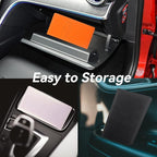 Car Registration and Insurance Holder, Premium Pu Leather Vehicle Glove Box Organizer - for Driver License, Cards & Essential Documents (L-Purple)