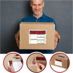 1000 Pcs Packing Slip Envelope Pouches Clear Self Adhesive Shipping Label Sleeves Waterproof Packing List Envelopes Pockets Top Loading Shipping Pouches Enclosed Bags (Red,7.5" x 5.5")