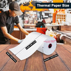 (150 Rolls) Thermal Receipt Paper 2 1/4 x 50 - BPA-Free Credit Card Machine Paper Rolls for POS Systems, Compatible with Square Terminal, Clover Flex and More
