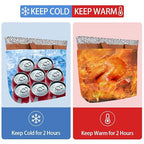 2Pk Insulated Reusable Tote Bag for Grocery Shopping for Women/Men, Pizza/Food Delivery Bag to Keep Food Cold/Hot for Professional Catering, Cooler Bags for Travel/Beach/Picnic, Cow Print