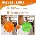 5X 1000 Gram Reachargeable Silica Gel Beads with 5 Cloth Bags, Indicating Moisture Absorber Desiccant Packs for Storage