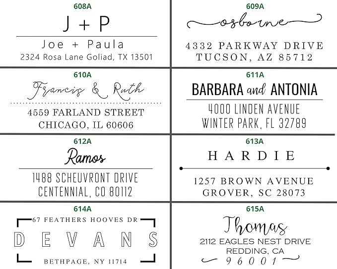Address Stickers Custom Return Address Labels Roll White Self Adhesive Personalized ActuallyCustom22