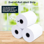 (150 Rolls) Thermal Receipt Paper 2 1/4 x 50 - BPA-Free Credit Card Machine Paper Rolls for POS Systems, Compatible with Square Terminal, Clover Flex and More