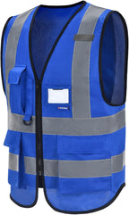 A-SAFETY High Visibility Reflective Safety Vest Customize Logo (XS-8XL)