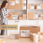 200Pack CLASSY Premium Clear 6'' x 9'' Packing List Envelopes, Self-Adhesive shipping label sleeves
