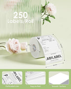 4x6 Thermal Mailing Labels for Direct Thermal Label Printer Shipping Sticker Paper for Address Postage, 250 Labels/Roll, 4 Rolls, Total 1000PCS