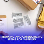 Perco Metallic Silver 3x5 Inch Perforated Sticker Labels — 500 Stickers Per Roll — with Permanent Adhesive for Product Labeling, Gift Boxes, Event Signage, Decorative Packaging & More — Made in USA