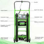 1250W Electric Stair Climbing Dolly - 900lbs Capacity, 3-Mode Folding Hand Truck W/Telescopic Handle, Non-Slip Wheels for Moving Furniture, Appliances (Green)