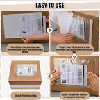 Cholemy 400 Pcs 9.5 x 12 in Clear Packing List Envelopes Shipping Pouches Mailing Shipping Label Sleeves Clear Adhesive Pockets Protectors Slip Envelope Pouches Holders Cover Enclosed Bag for Packing