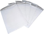 200-Pack 7.25x11.25" White Poly Bubble Mailers, Padded Shipping #1 Envelopes Self Seal Tear Resistant Lightweight Mailing Bags for Small Business, Books, DVDs, Gifts
