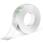 Clear Double Sided Tape(1 in x 15 ft) Extra Long Mounting Tape,Strong Adhesive,Residue-Free for Hanging Pictures, Mounting Decor