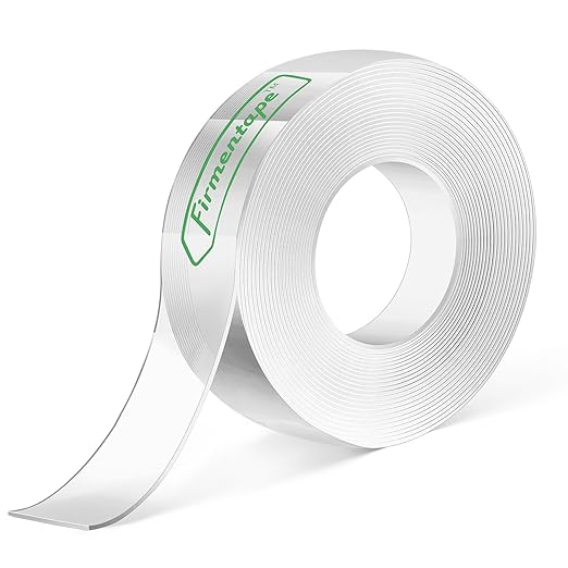 Clear Double Sided Tape(1 in x 15 ft) Extra Long Mounting Tape,Strong Adhesive,Residue-Free for Hanging Pictures, Mounting Decor