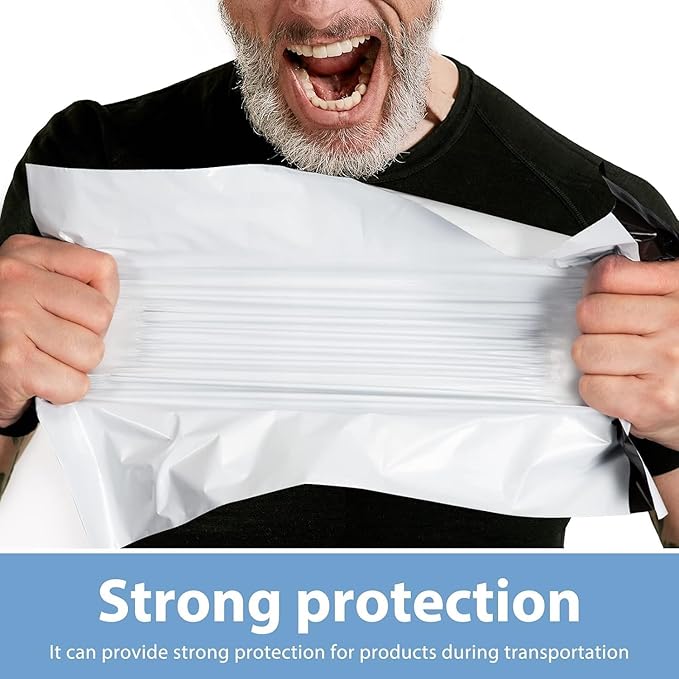Metronic Poly Mailers 12x15.5 1500 Pack White, Medium Size Shipping Bags Bulk Mailing Envelopes for Small Business, Mailers Poly Bags for Shipping Self Seal Waterproof, Mailing Bag Packaging Bags