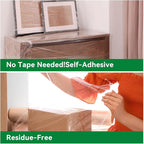 80 Gauge Stretch Wrap Film - 5" x 1200' (12 Rolls) - Heavy Duty Plastic Wrap for Moving, Packing, Shipping & Pallet Stabilization 600% Stretch Self-Adhering Shrink Wraps for Furniture Protection