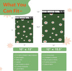 Poly Mailers 12x15.5 inch 50 Pcs - Cherry printed Shipping Bags, 2.4mil Thickness, Waterproof and Tear Resistant Mailing Envelopes, Self-Sealing Packaging Bags for Small Business