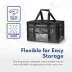 New Star Foodservice 1028683 Commercial Quality Insulated Food Delivery Bag Half-Size,(12" W x 11.5" H x 9.5" D)
