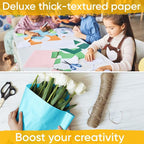 36" x 1200" (100 ft) Light Blue Kraft Paper Roll (Value Pack of 2), 45 lbs Thickness, Made in USA Colored Kraft Paper for School, Bulletin Board - Odorless, Non-Toxic, Safe for Kids