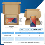 Famagic Small Shipping Boxes - 25 Pack 9x6x2 Inches Brown Corrugated Cardboard Mailer Boxes for Small Business, Mailing Boxes for Packaging, Bulk