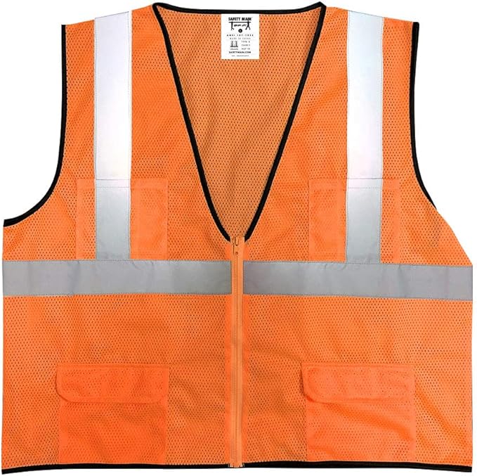 Economy High Visibility All Mesh Vest, Orange, 3X-Large, 10 PacK
