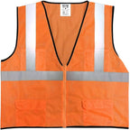 Economy High Visibility All Mesh Vest, Orange, 4X-Large, 10 PacK