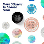 100 Custom Vinyl Stickers - Upload Your own Image, Text, Design, Logo - Personalized Logo Labels for Handmade, Packaging, Bottle, Jars, Candle, Brand Stickers (Peach, 4x4)