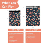 Poly Mailers 12x15.5 Inch 50 Pcs - Tulip printed Shipping Bags, 2.4mil Thickness, Waterproof and Tear Resistant Mailing Envelopes, Self-Sealing Packaging Bags for Small Business