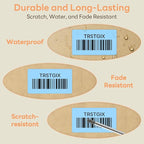 2.25" x 1.25" Direct Thermal Labels, Strong Adhesive Stickers Compatible with Zebra, Rollo, Munbyn & Most Desktop Thermal Printers (1 Roll / 1000 Labels, Light Blue), TRSTGIX