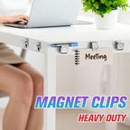 12 Pack Large Magnetic Clips Heavy Duty, Strong Magnet Clips for Notes, Fridge Magnets, Refrigerator Magnets Clip for Organization, Chip Clip Magnets for Whiteboard, Classroom, Cruise, Office
