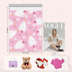 Metronic Christmas Poly Mailers 14.5x19" 500 Pack Shipping Bags for Clothes,Self Adhesive Shipping Envelopes for Small Business,Waterproof Mailers Poly Bags for Shipping,Packaging Mailing Bags Pink