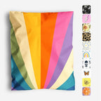 10x13 Poly Mailers – Retro Rainbow – Waterproof, Tear-Resistant Shipping Bags with Adhesive Seal – 25 Pack – Package Mint