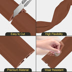 MYFAMIREA 20FT Floor Cord Cover Heavy Duty Cable Cover Protector 3 Channels Extension PVC Floor Wire Cover Outdoor Cord Hider Management Cord Cover for Wire on Floor Home Outdoor (2PCS 10FT, Brown)