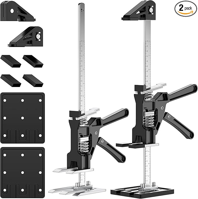 Labor-Saving Arm Jack Multifunctional Construction Jacks, Furniture Jacks，Lift Height 9 inches 400lb Load-Bearing for Installing Windows and Doors, Lifting Furniture, Woodworking Tools