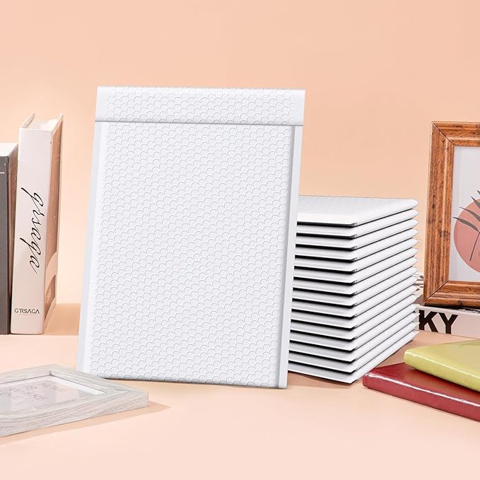 Bubble Mailers 6x9 Inch 250PCS, Self Seal Waterproof Padded Envelopes Shipping Bags, Tear-proof Bubble Envelopes Padded Mailers for Mailing, Packaging, Small Business-White