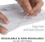 Poly Bags 14x20 with Suffocation Warning - Extra Strong Seal - 200 Pack - 14x20" Poly Bags - Retail Supply Co