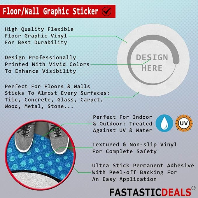 Do Not Block Floor Decals Aisle Yellow Anti-Slip Vertical Shape Lifestyle Industrial Door Signs Stickers 17Inches Longer Side