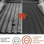 KARPAL Truck Bed Mat for Ford Ranger 2024 2025 2026 (5FT, 59.6" Bed), All Weather TPE Truck Bed Liner Cargo Trunk Accessories for Ranger