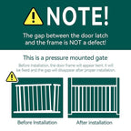 Babelio Baby Gate, 29-48 Inch Auto Close Pet Gate PressGuard P7, Easy Install Pressure-Mounted Safety Gate, Extra Wide Pet Gate for Stairs and Doorways, 2 Pack White